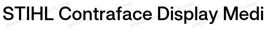 STIHL Contraface Display Medium字体转换